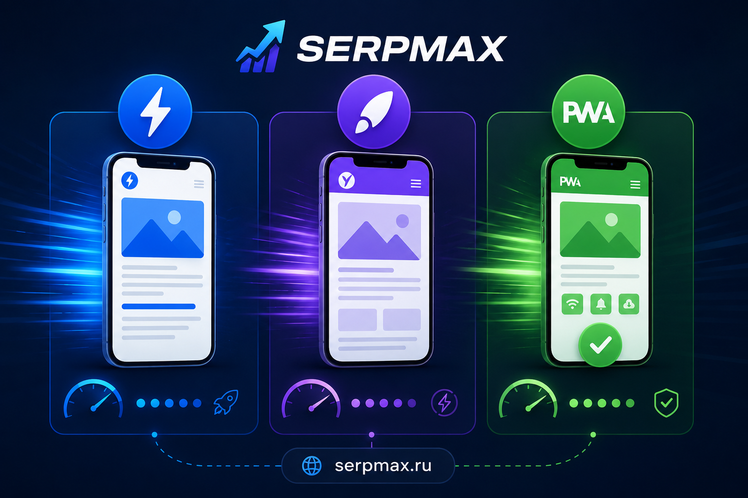 Сравнение AMP, Турбо-страниц и PWA для ускорения мобильной версии сайта