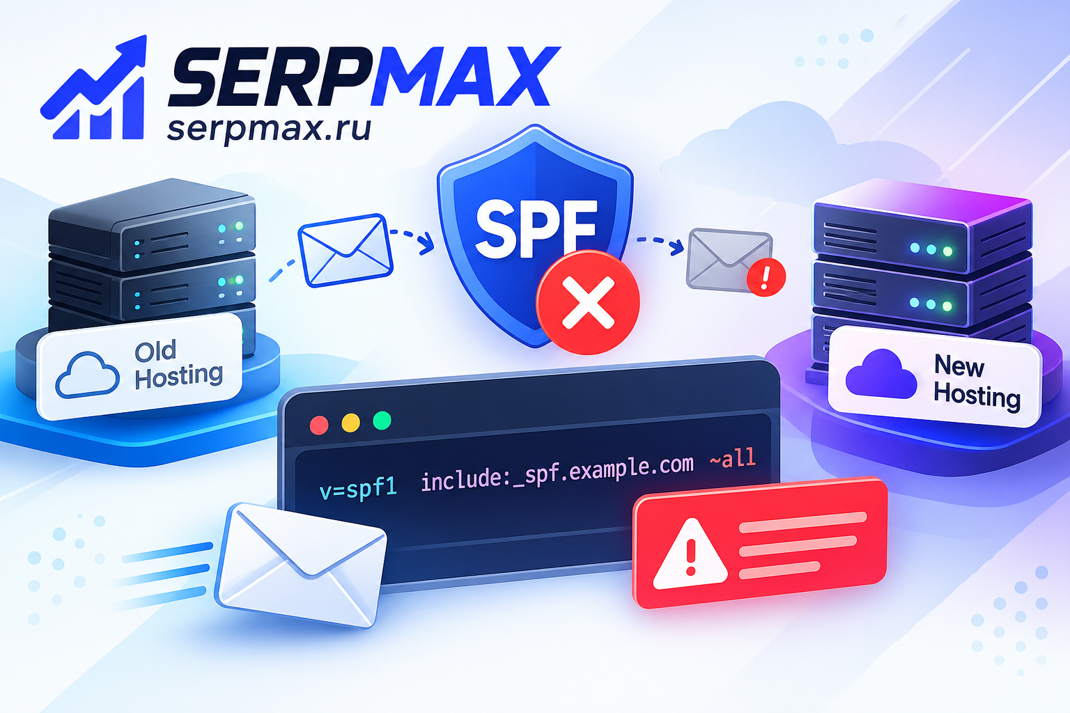 SPF не работает после смены хостинга