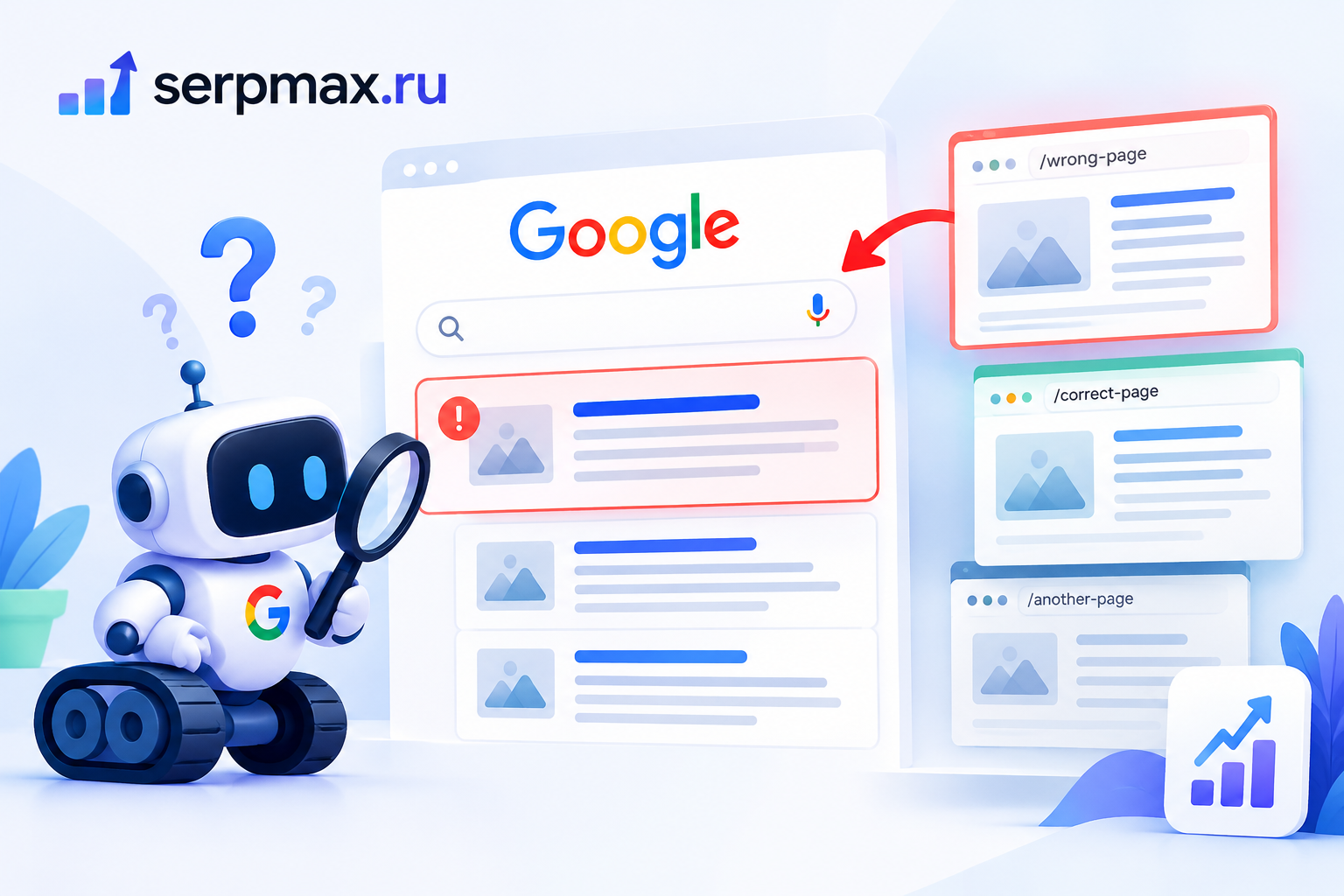 Why Google indexes the wrong page