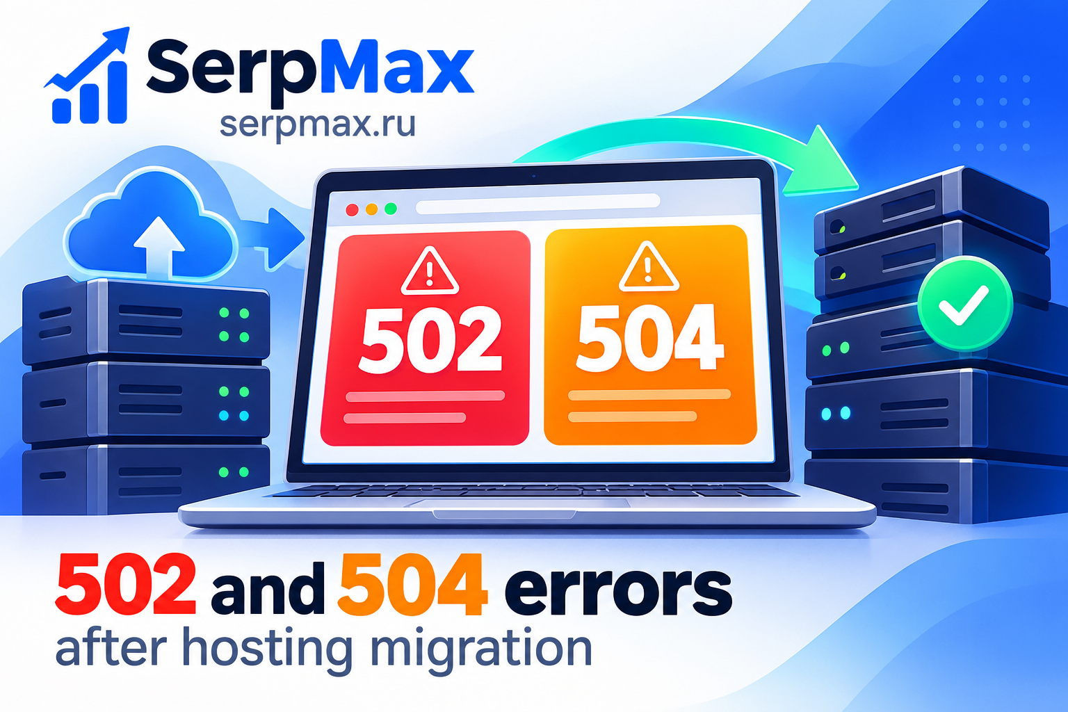 502 and 504 errors after hosting migration