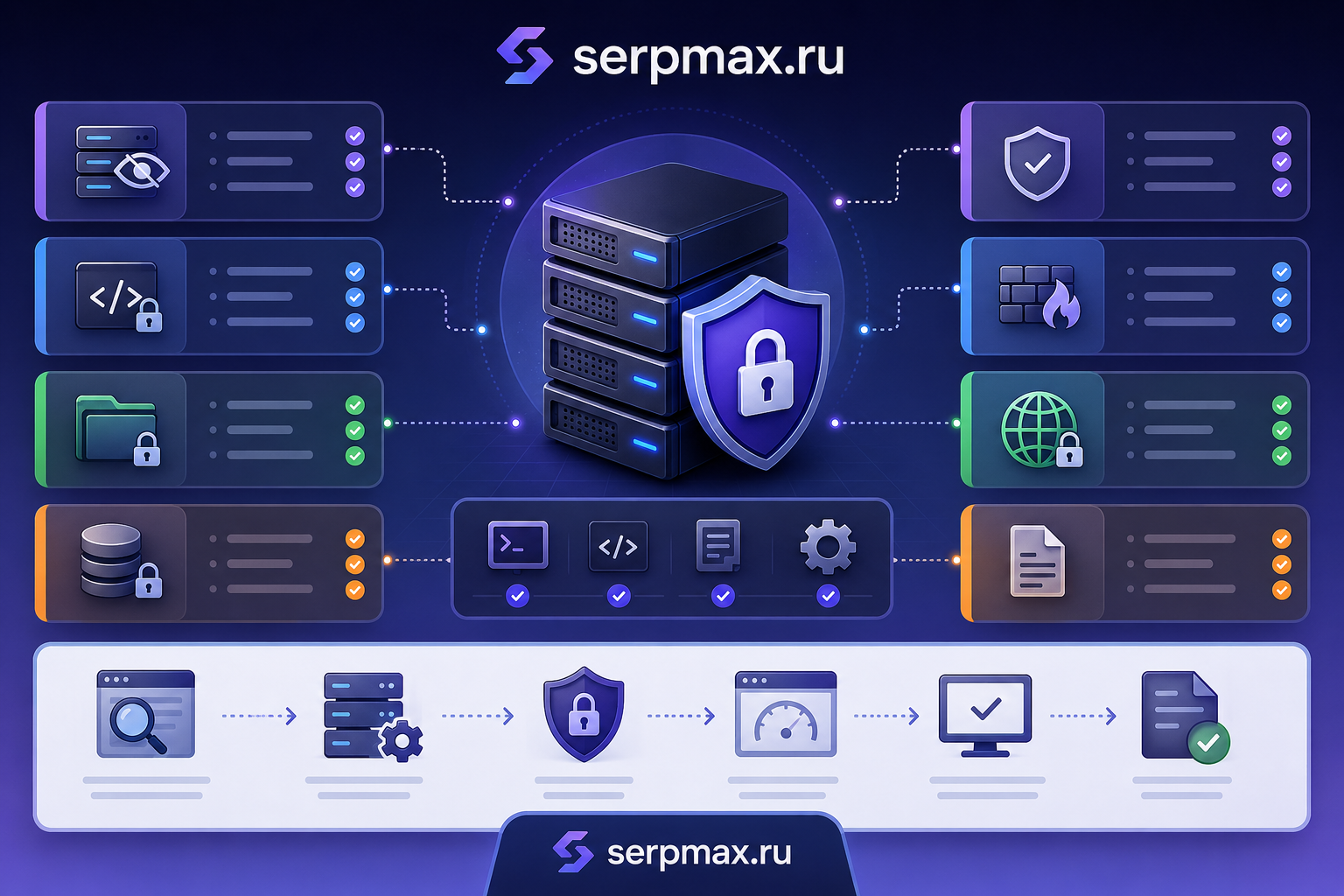 Схема скрытых серверных настроек сайта